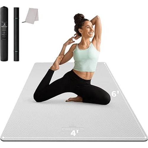 CAMBIVO Extra Wide Workout Mat (for tummy & playtime)