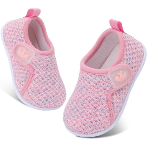 FEETCITY Baby Boys Girls First Walking Shoes Infant Sneakers Crib Shoes Breathable Lightweight Slip On Shoes