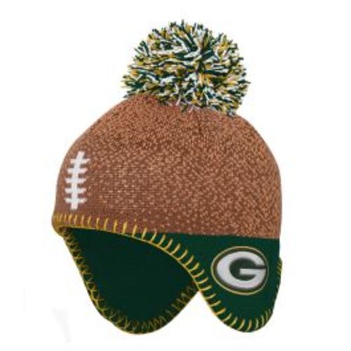 Green Bay Packers Infant Football Head Knit Hat at the Packers Pro Shop