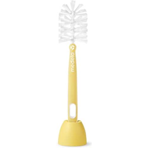 Medela Quick Clean Bottle Cleaning Brush, Adapts to Breast Pump Parts and Baby Bottles, Multifunctional Tip for Cleaning Nipples and Small Parts