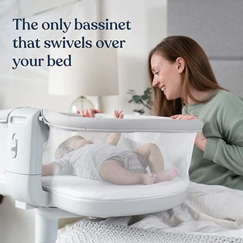 HALO BassiNest Swivel Sleeper 3.0, Baby Bassinet, Grey - 3.0 BassiNest