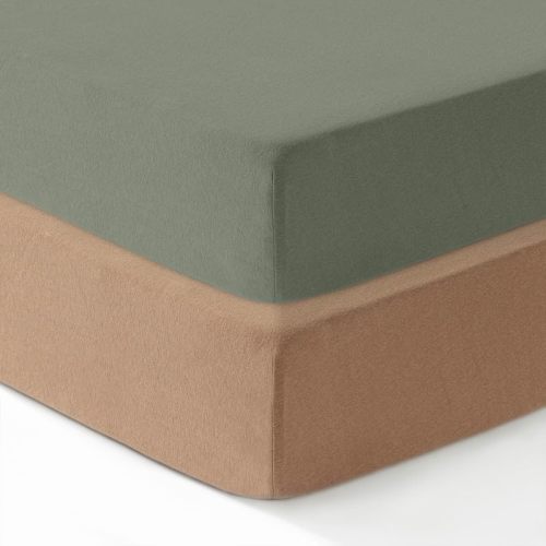 Dreamology Cotton Jersey Crib Sheets Fitted,Boys,Girls,Soft,2 Pack,100% Cotton Crib Sheets,Standard Crib Sheets,Baby mattress sheets for Standard Crib and Toddler Bed Sheets,52x28 Crib Mattress Sheets