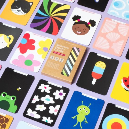 Sensory Cards For Babies | High Contrast Black & White Sensory Cards