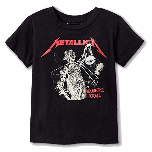Metallica Toddler Boys and Justice for All Short Sleeve T-Shirt (Black, 3 Years, 3T)