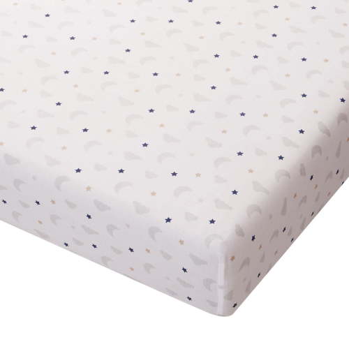George Baby Organic Cotton Single Pack Crib Sheet, 28" x 52", organic cotton