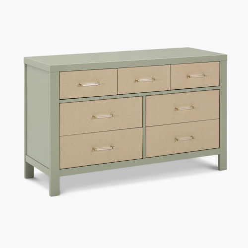 Namesake Eloise 7-Drawer Assembled Dresser - French Sage And Performance Sand Eco-Weave