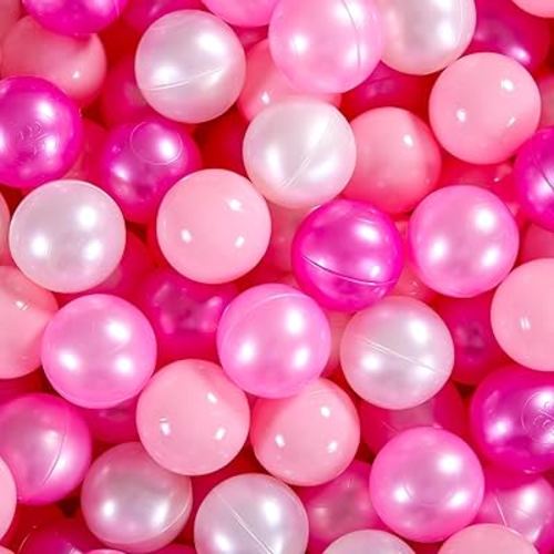 STARBOLO Ball Pit Balls for Kids, Crush Proof Ball Pit Balls Plastic Toy Balls for Ball Pits, BPA Phthalate Free Children's Pool Water Toys for Boys Girls Ball Pits, Party Decoration, Photo Props