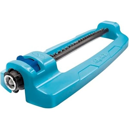 Aqua Joe SJI-OMS16 Indestructible Metal Base Oscillating Sprinkler with Adjustable Spray, 3600-Square Foot Coverage