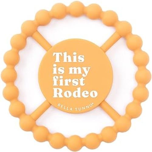Bella Tunno Happy Teether – Soft & Easy Grip Baby Teether Toy, Silicone Teether Ring to Help Soothe Gums, Non-Toxic and BPA Free, First Rodeo