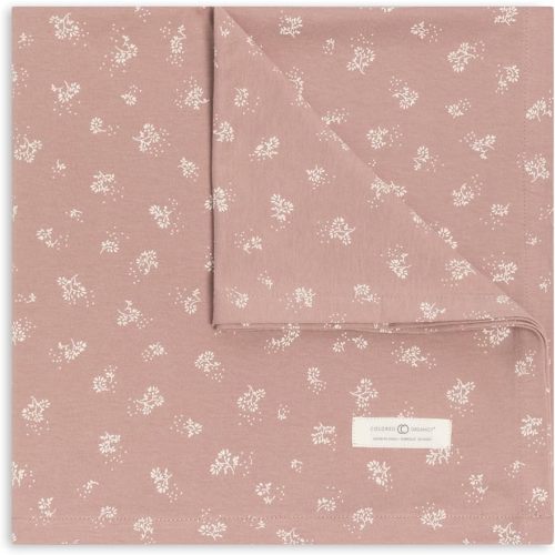 Colored Organics Kendi Baby Organic Cotton Swaddle - Infant Receiving Blanket - Haran Floral Brushed Pointelle