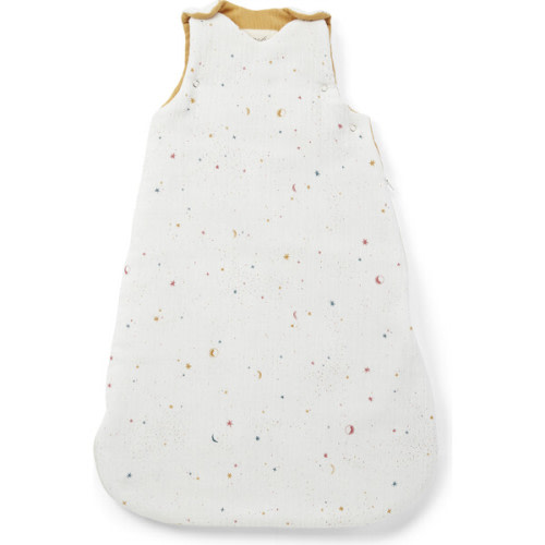 Celestial 1.7 TOG Muslin Sleep Bag, Yellow/White - Pehr Swaddles & Sleep Bags | Maisonette