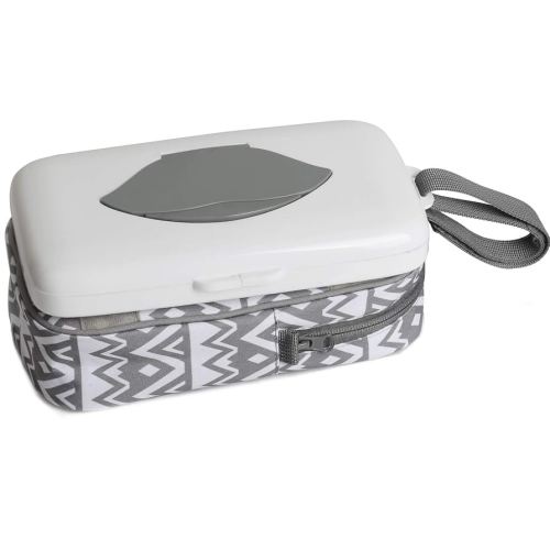 Baby Wipes Dispenser with Diaper Pouch 2 in 1 Portable Travel Clutch with Strap for Carrying Diapers and Wipes On The Go