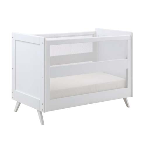 Breathable™ Mesh 3-in-1 Convertible Crib — White — Greenguard Gold Certified