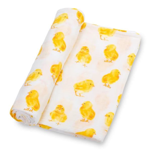 Muslin Swaddle Blanket - Peep Peep Chicks – Hello Gracie Lou