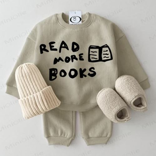READ MORE BOOKS Baby 2-piece Grey Green Set