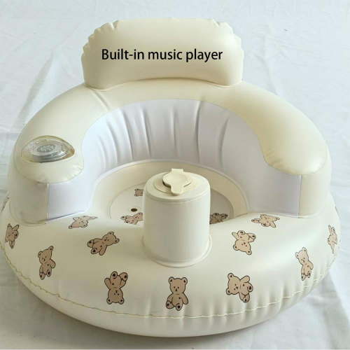 Inflatable Sofa for Kids | Blow up Floor Toddler Seat | Built-in Air Pump Blow Up Floor Chair for Beach, Bed, Grass, Home, Bathroom