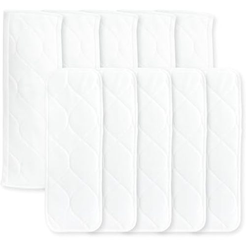 Super Boosties Cloth Diaper Reusable Inserts, Set of 10, Fits Honest Hybrid Diaper, Fits Amazing Baby, Pocket-Sling Compatible, 5 Tri-fold & 5 Boosters, Small (11" Length)