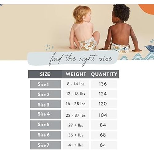 The Honest Company Clean Conscious Diapers for Sensitive Skin | Hypoallergenic, Fragrance Free | Gender Neutral Prints | Super Club Box, Size 3 (16-28 lbs), 120 Count (Prints May Temporarily Vary)