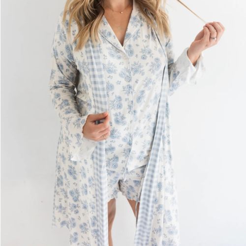 Blue Rose Garden Women's Robe – In My Jammers