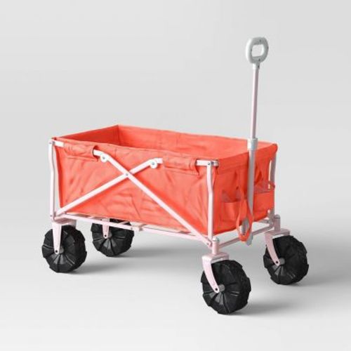Flat Folding Wagon without Cargo Net Tan - Sun Squad™