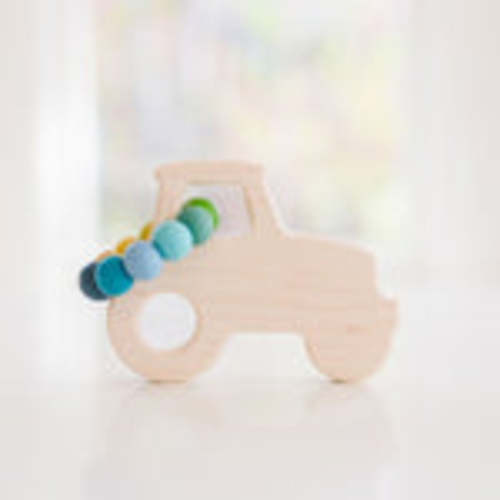 Tractor Wooden Grasping Toy by Bannor Toys