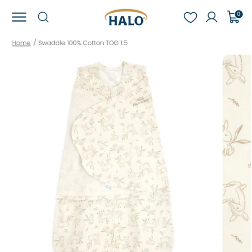 100% Cotton Baby Swaddle Forest Lullaby | Newborn | HALO US
