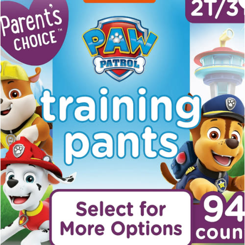 Parent's Choice Paw Patrol Pantalones de Entrenamiento para Niños, 2T/3T, 94 Unidades (Seleccione para Ver Más Opciones) es elegible para HSA/FSA