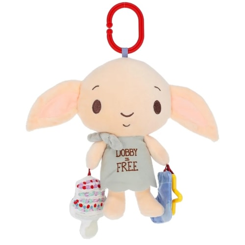 KIDS PREFERRED Dobby Plush Harry Potter Baby Teething Toys 3-6 Months, Halloween Baby Toys & Baby Teether, Minky Fabric Sensory Toys, Learning Toy