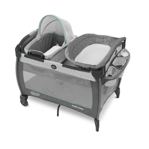 Graco Pack 'n Play Close2Baby Bassinet Playard Features Portable Bassinet Diaper Changer and More, Derby