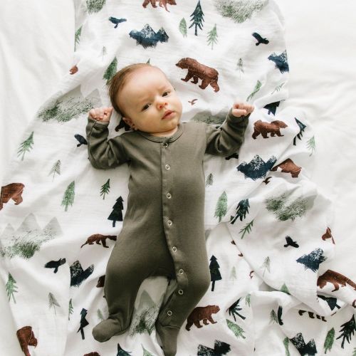 BAMBOO RAYON MUSLIN SWADDLES - Yosemite