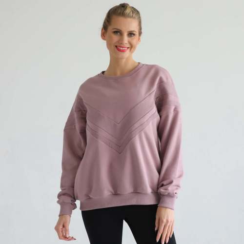 Isabella Oversized Nursing & Pregnancy Sweatshirt | Lavender Smoke – Milk & Baby