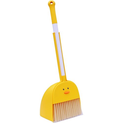 Mini Broom with Dustpan for Kids,Boys Girls Small Cleaning Set, Combo Pretend Play Toys Toddler Little Housekeeping Helper Set-Yellow Duck…