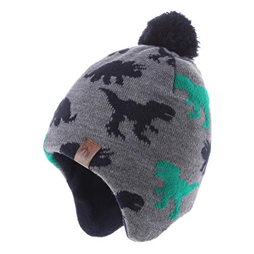 Moon Kitty Baby Boys Hats Toddler Beanies for Boys Winter Fleece Winter Hat Boys