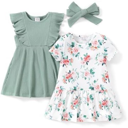 PATPAT Baby Toddler Girl Dresses- 12-18 months