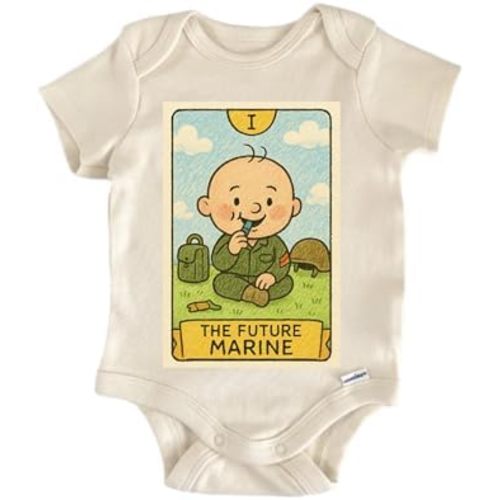 Future Military Crayon - Baby Boy Girl Clothes Bodysuit Funny Cute