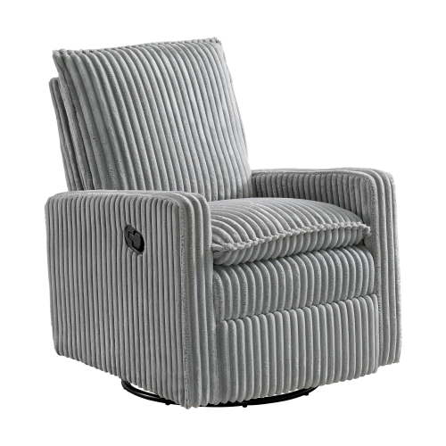 SOHO BABY COVENTRY GLIDER/RECLINER CORDUROY ASH GRAY