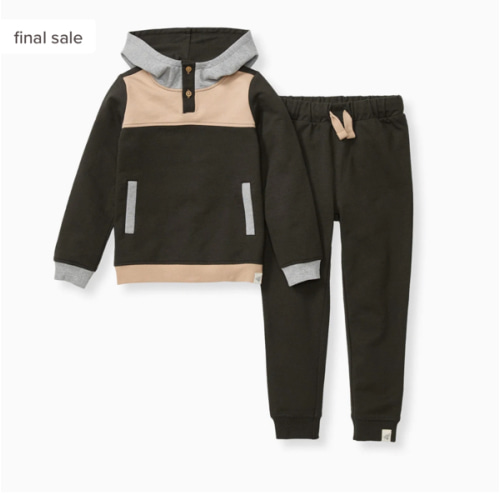 Organic Cotton Color Blocked Set
