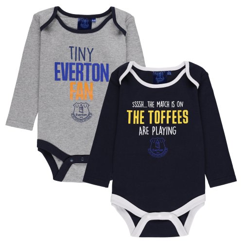 Everton 2 Pack long Sleeve Bodies - Baby