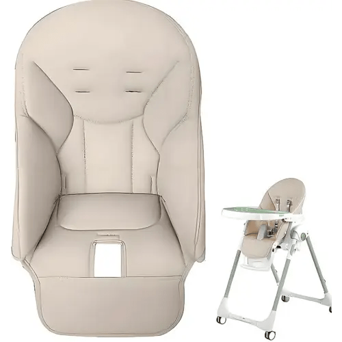 High Chair Covers for Baby - Replacement Cover for High Chairs - Comfortable Cushion for Baby High Chair - High Chair Cushion Replacement (Beige)