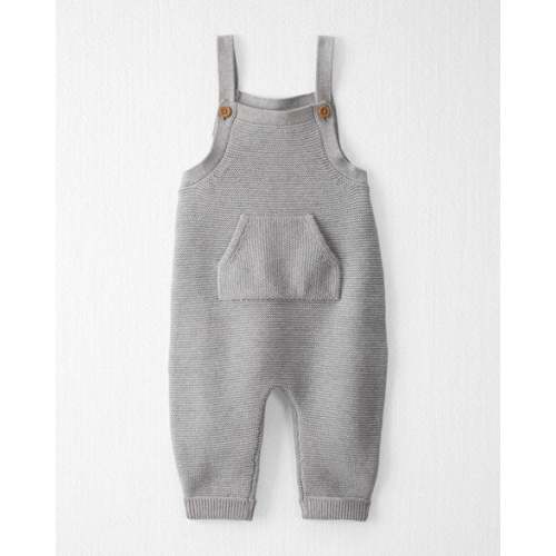 Baby Organic Cotton Sweater Knit Overalls in Heather Grey - Little Planet | Carter's