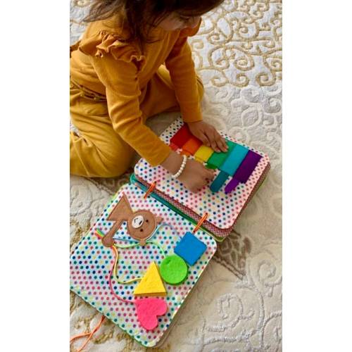 Quiet Book Toddler, Busy Book, Felt Montessori Book, Activity Sensory Book, Kids-Baby Soft Book Toy, Toddler Busy Book 1 Year Old,Busy Board
