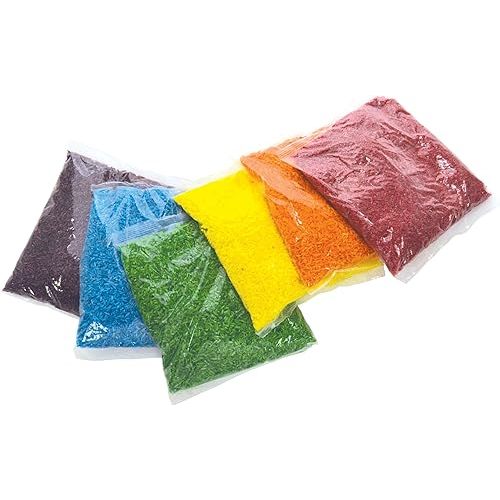 ROYLCO Colored Rice - 6 Bright Colors - 6x1lb Bags - Sensory Learning - Color Perception - Non-toxic - Ages 4+ - Made in USA