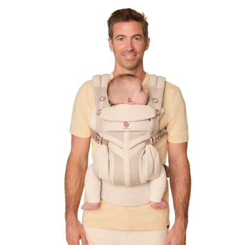 Ergobaby Omni Classic All Carry Positions Breathable Standard Baby Carrier for Newborn to Toddler - Natural Beige