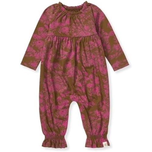 Burt's Bees Baby baby-girls Jumpsuit, 100% Organic Cotton One-piece Long Sleeve Outfit Coverall