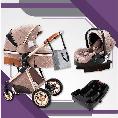 Premium 3-in-1 Baby Stroller (Car Seat & Base Included)