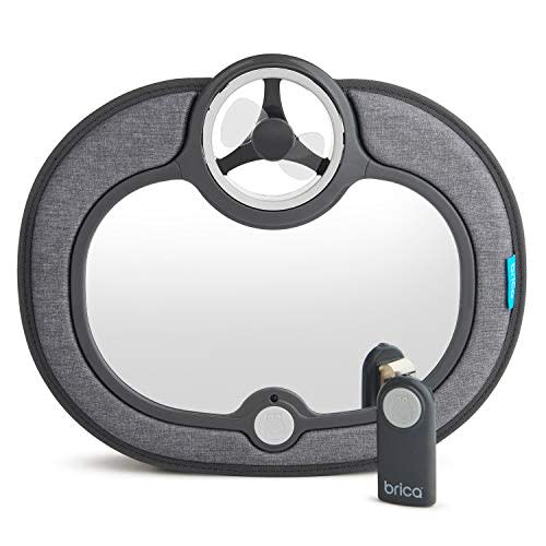 Munchkin® Brica® Breeze Baby in-Sight® Fan Car Mirror, Grey