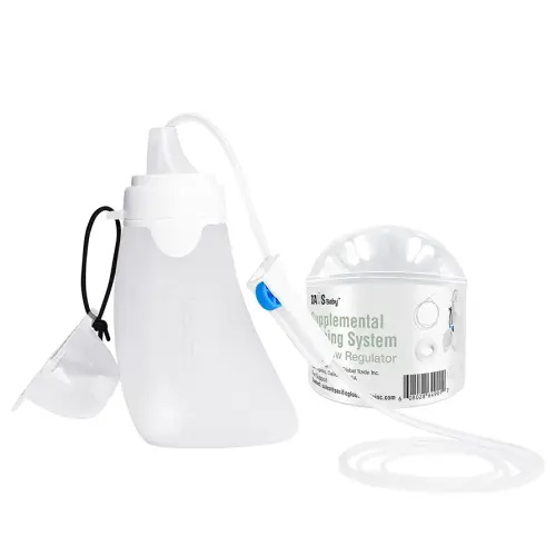 DAUS™ User-Activated Supplemental Feeding System (SNS) with Flow Regulator and Reusable Milk Storage Bag, 4 oz / 120 ml Capacity, Patent Pending (SNS System 1Pk)