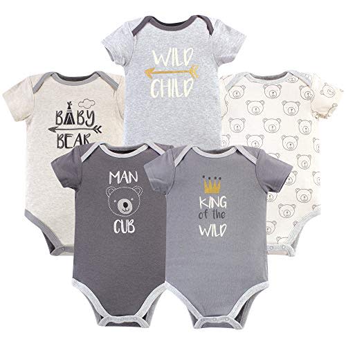 Luvable Friends Baby Girls' Cotton Bodysuits
