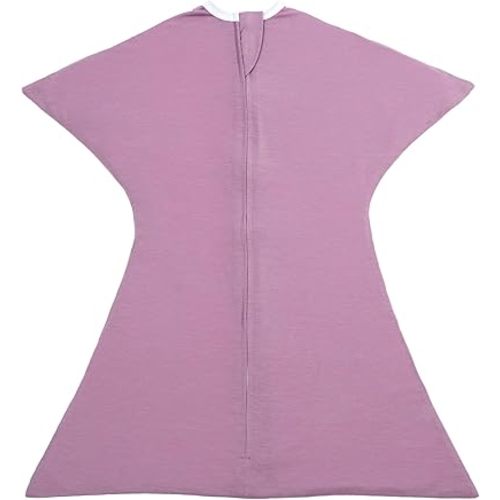 SleepingBaby Zipadee-Zip Transitional Swaddle Sack, 4-8 Month - Roomy Zipper Swaddle for Easy Diaper Changes and Proper Hip Development - Baby Swaddle Sack, Small - Classic Lavender