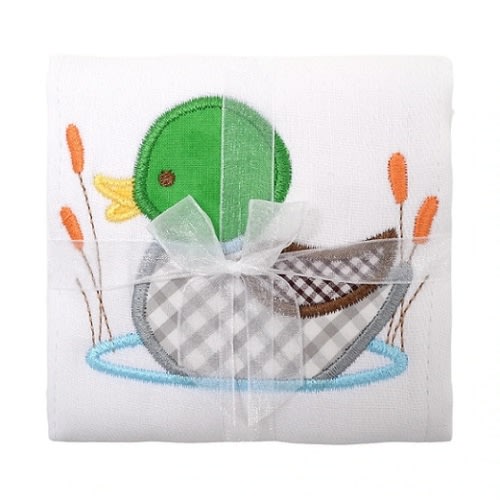 3 Marthas Mallard Applique Burp Pad | Berings